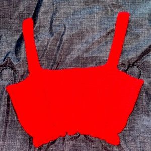 Red Crop Top